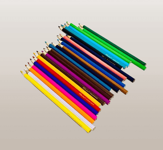 Cartoon Theme Pencils Color Pack of 24 for Kids - Image 2