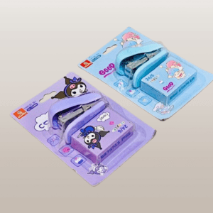 Cute Pastel Blue Stapler Set with 24/6 Staples