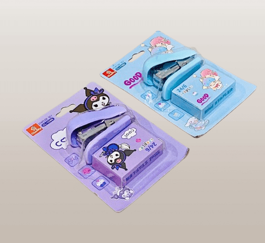 Cute Pastel Blue Stapler Set with 24/6 Staples