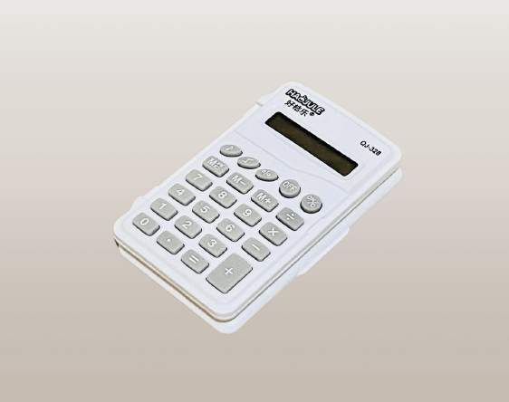 Portable Calculator with a Protective Flip Cover - Image 2