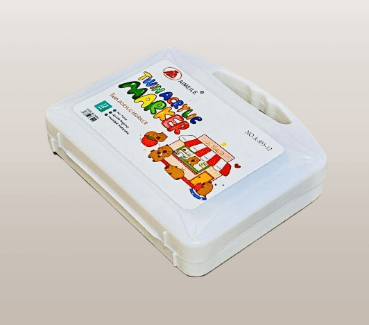 AIMEILE Twin Acrylic 12 Multi-Color Permanent Markers for Drawing - Image 4