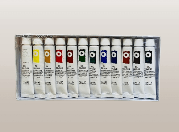 Art Rangers Oil Color Paint Tube Set 12 Color (12ML) - Image 2