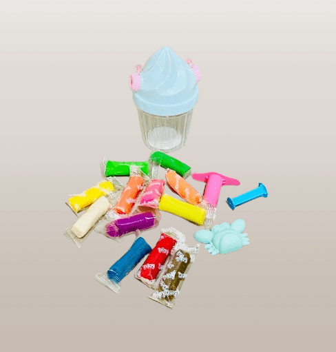 Ice Cream-Shaped Clay Play Set for Kids - Image 2