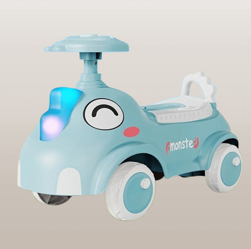 Adorable Blue Elephant Ride-on Toy Car for Toddlers - Image 2