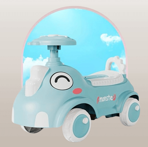 Adorable Blue Elephant Ride-on Toy Car for Toddlers - Image 3