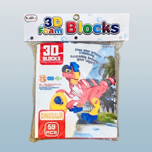 3D Foam Blocks Bag – Soft Educational Building Blocks Toy, Perfect Gift for Kids”