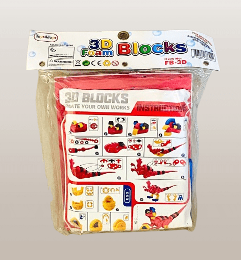 3D Foam Blocks Bag – Soft Educational Building Blocks Toy, Perfect Gift for Kids” - Image 4