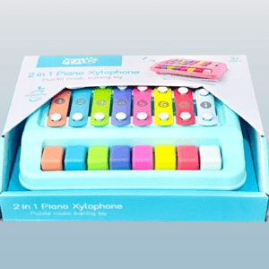 2-in-1 Piano & Xylophone Toy – Educational Musical Instrument for Kids