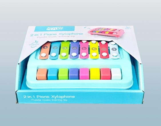 2-in-1 Piano & Xylophone Toy – Educational Musical Instrument for Kids