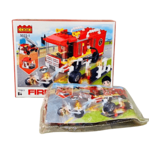 Fire & Rescue 184PCS Construction Blocks Toy – Creative Emergency Rescue Playset for Kids