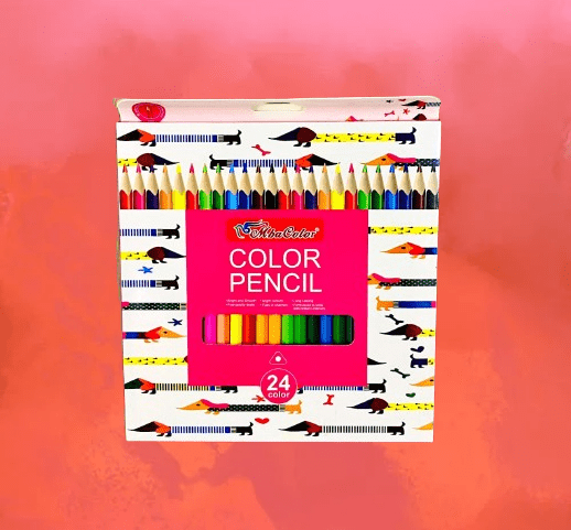 High Quality 24 Color Pencils for Arts and Drawings /Ideal Gift for kids - Image 2