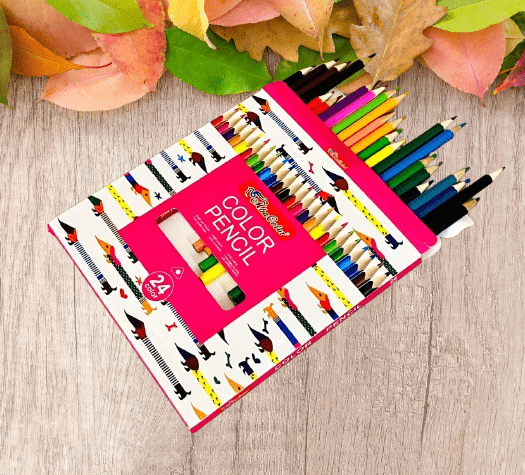 High Quality 24 Color Pencils for Arts and Drawings /Ideal Gift for kids