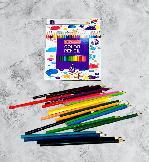 High Quality 24 Color Pencils for Arts and Drawings /Ideal Gift for kids - Image 3