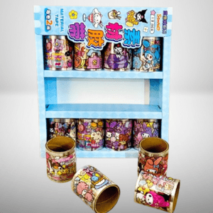 Cartoon Adhesive Tape 1PC with Lovely Designs – Cute Decorative Craft Tape for Kids