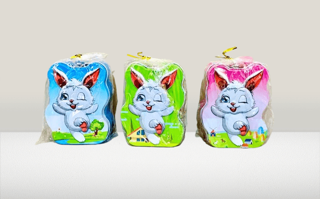 Cute Cartoon Bunny Theme Money Box with Lock & Key | Ideal Gift for Kids - Image 4