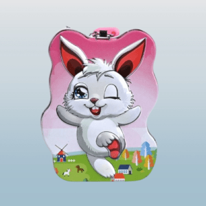 Cute Cartoon Bunny Theme Money Box with Lock & Key | Ideal Gift for Kids