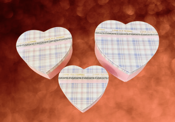 Pink Heart-Shaped Gift Box Set (3 Sizes) ideal for Valentine’s Day Chocolate & Jewelry Packaging Boxes - Image 3