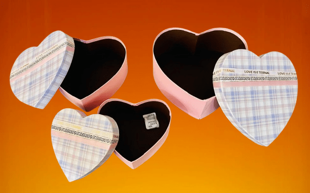 Pink Heart-Shaped Gift Box Set (3 Sizes) ideal for Valentine’s Day Chocolate & Jewelry Packaging Boxes - Image 2
