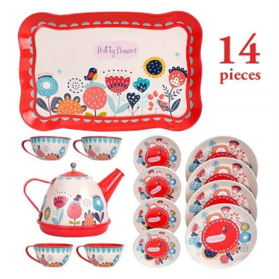 Stainless Steel Tea Set 14pcs - Image 3