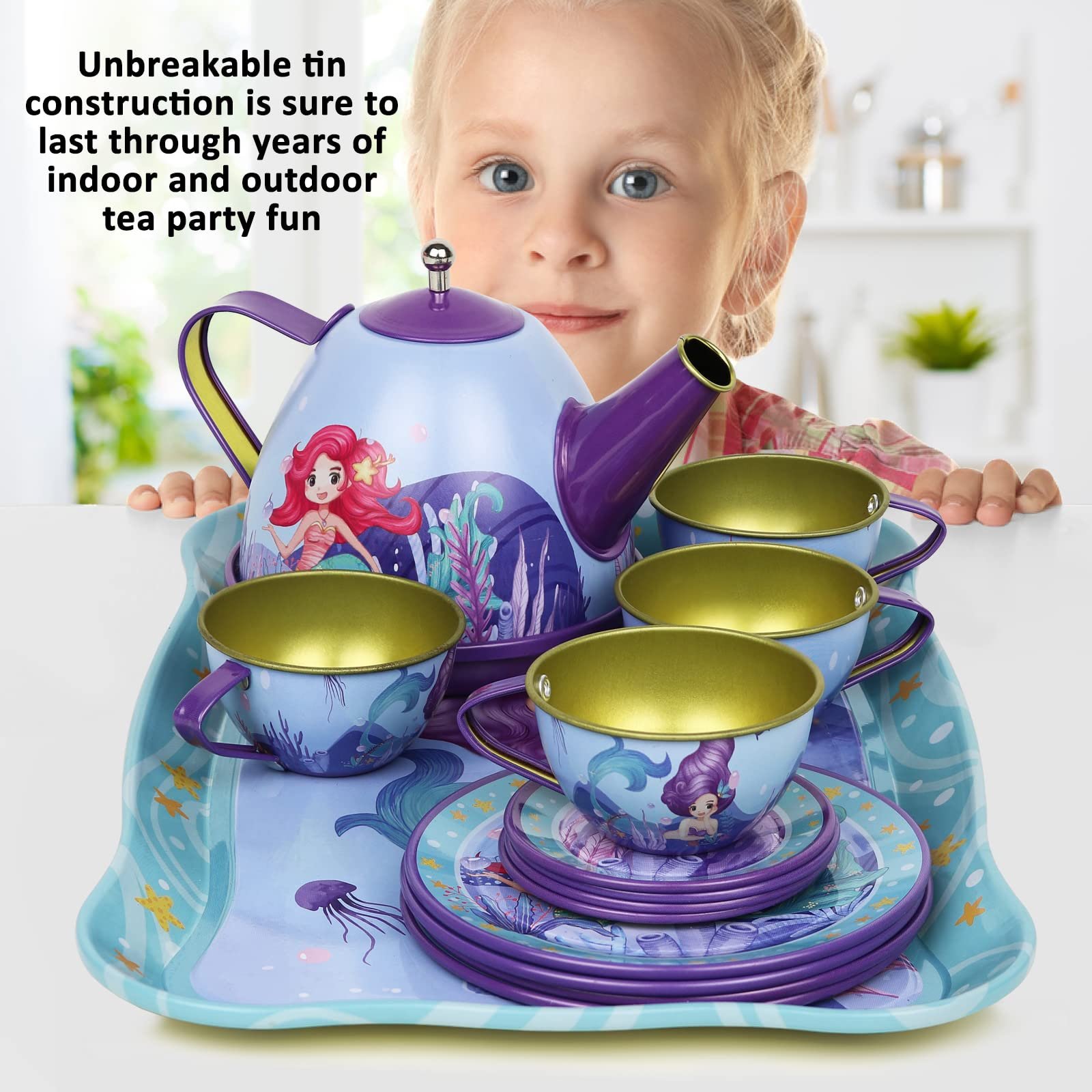 Stainless Steel Tea Set - Image 3