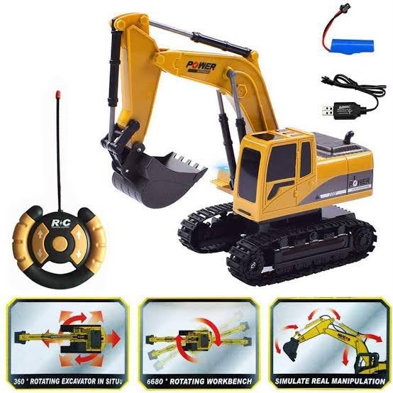 Excavator Rc Model Realistic Rechargeable Toys For Kids - Image 5
