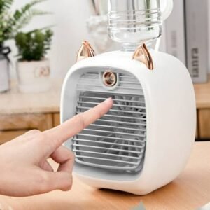 Little Monster Humidifier Fan – Double Spray Portable Desk Fan