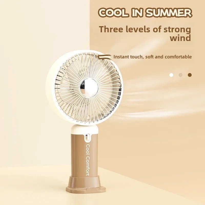 Portable Handheld & Desktop USB Fan – Rechargeable Mini Cooling Fan - Image 5