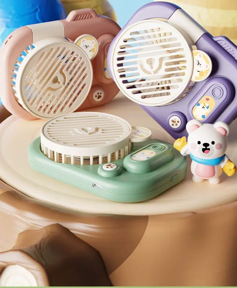 Cute Camera Design Portable Mini Fan - Image 2