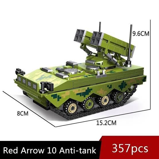 Jie Star Military Battle Tank Building Blocks – 358PCS Realistic Army Tank Assembly Set - Image 4