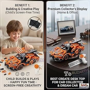 RC Racing Car Building Blocks – 319PCS Remote Control Brick Assembly Set R/C Car - Image 6