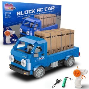 2-in-1 RC Racing Car Building Blocks – 267PCS Remote Control Brick Assembly Set
