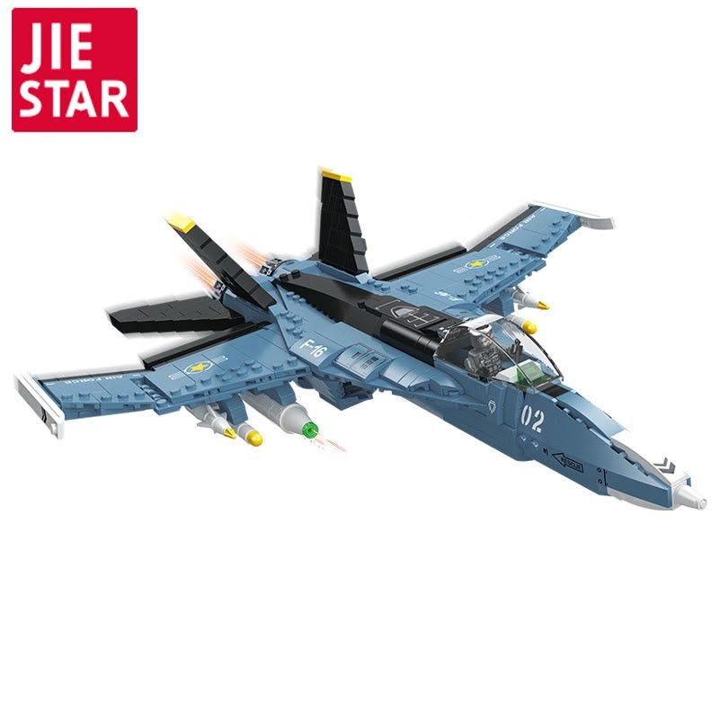F16 Fighter Jet Building Blocks Set – 753 Pieces - Image 3