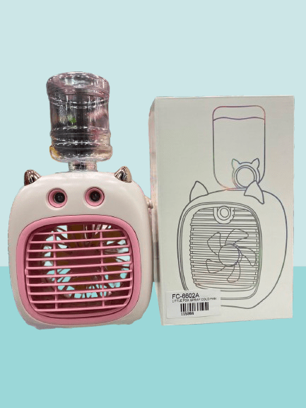 Little Monster Cold Spray Fan – Mini Desktop Cooling Fan with Mist - Image 2