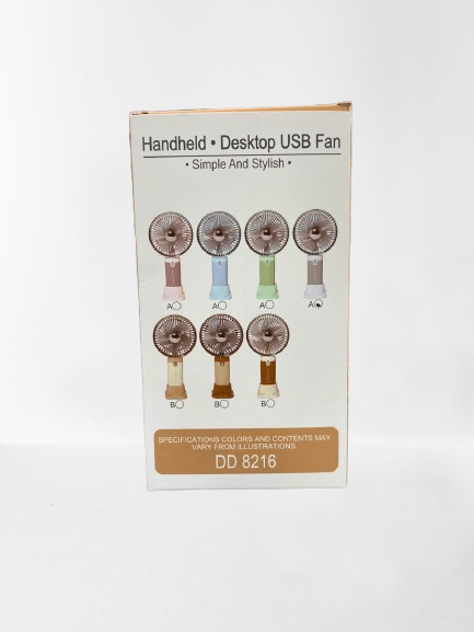 Portable Handheld & Desktop USB Fan – Rechargeable Mini Cooling Fan - Image 2