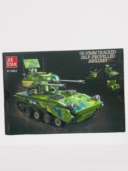 Jie Star Military Battle Tank Building Blocks – 358PCS Realistic Army Tank Assembly Set - Image 3
