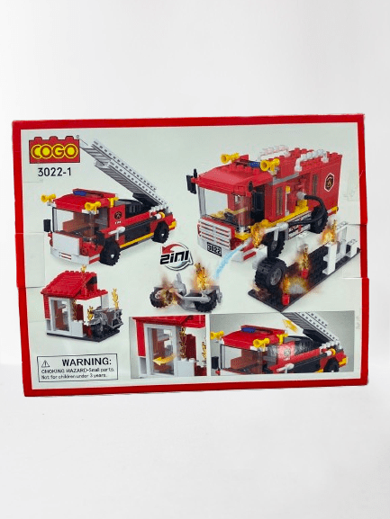 Fire & Rescue 2-in-1 Building Blocks – 184PCS Emergency Rescue Vehicle Construction Set - Image 2
