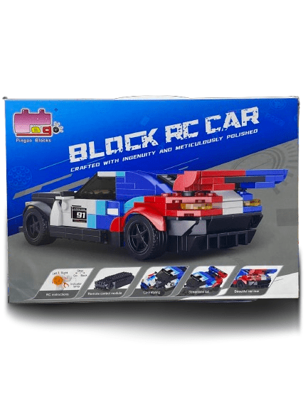RC Speed Racer Car Building Blocks – 243PCS Remote Control Brick Assembly Set 2IN1 - Image 2