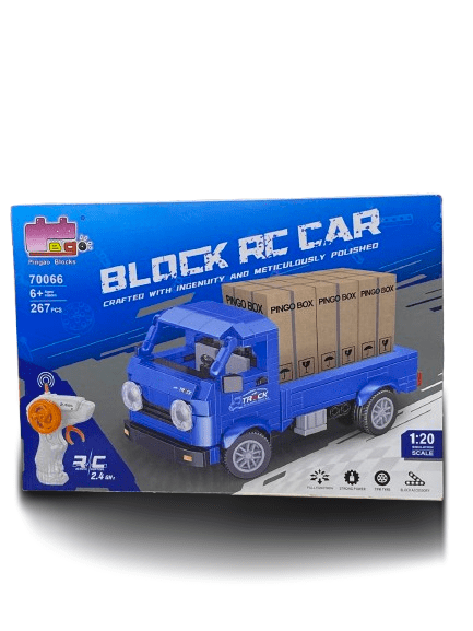 2-in-1 RC Racing Car Building Blocks – 267PCS Remote Control Brick Assembly Set - Image 4