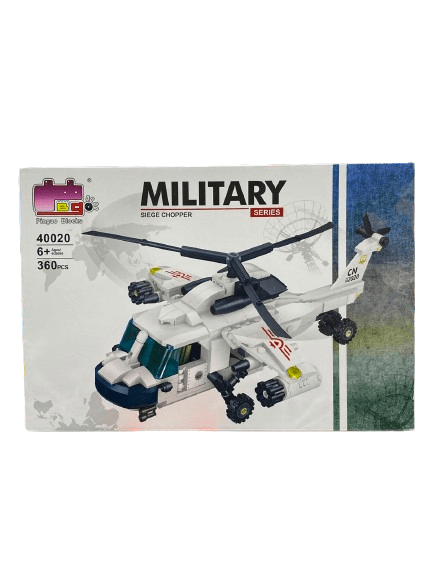 Military Rescue Chopper Building Blocks – 360PCS Realistic Army Helicopter Assembly Set - Image 3