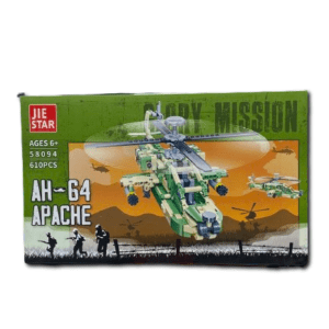 AH-64 Apache Helicopter Building Blocks Set – 610 Pieces
